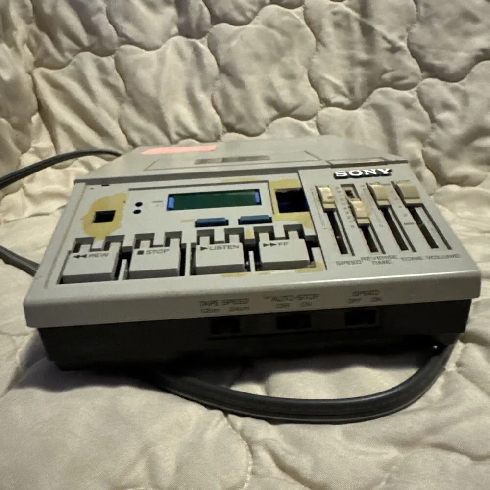 SONY BM-805 MicroTranscriber AC 120V 60Hz 150mA Turns On